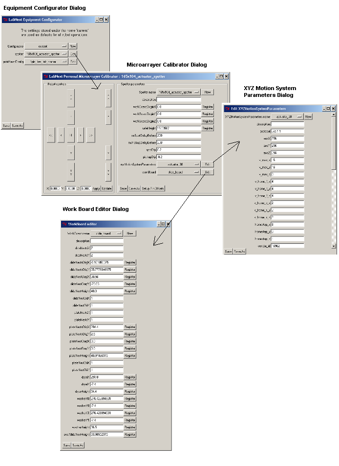 Microarrayer Configure System Module Navigation