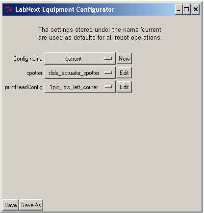 Microarrayer Configure System Module Navigation